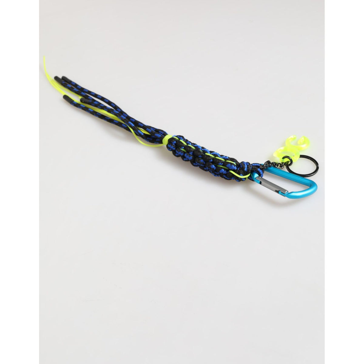 Dolce & Gabbana Multicolor Polyester Tape String DG Logo Keychain Keyring
