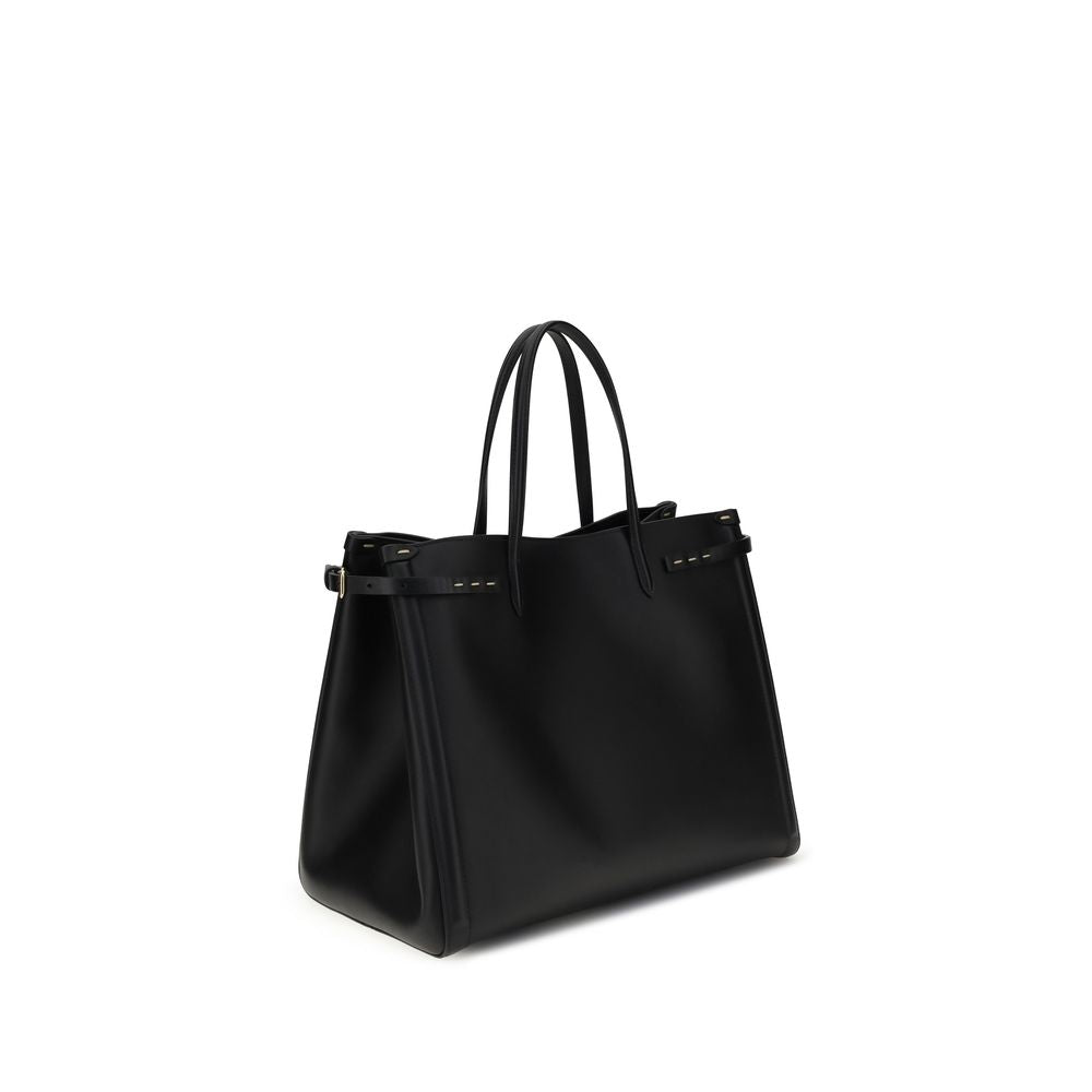 Front view with bag zipped and handles upright.