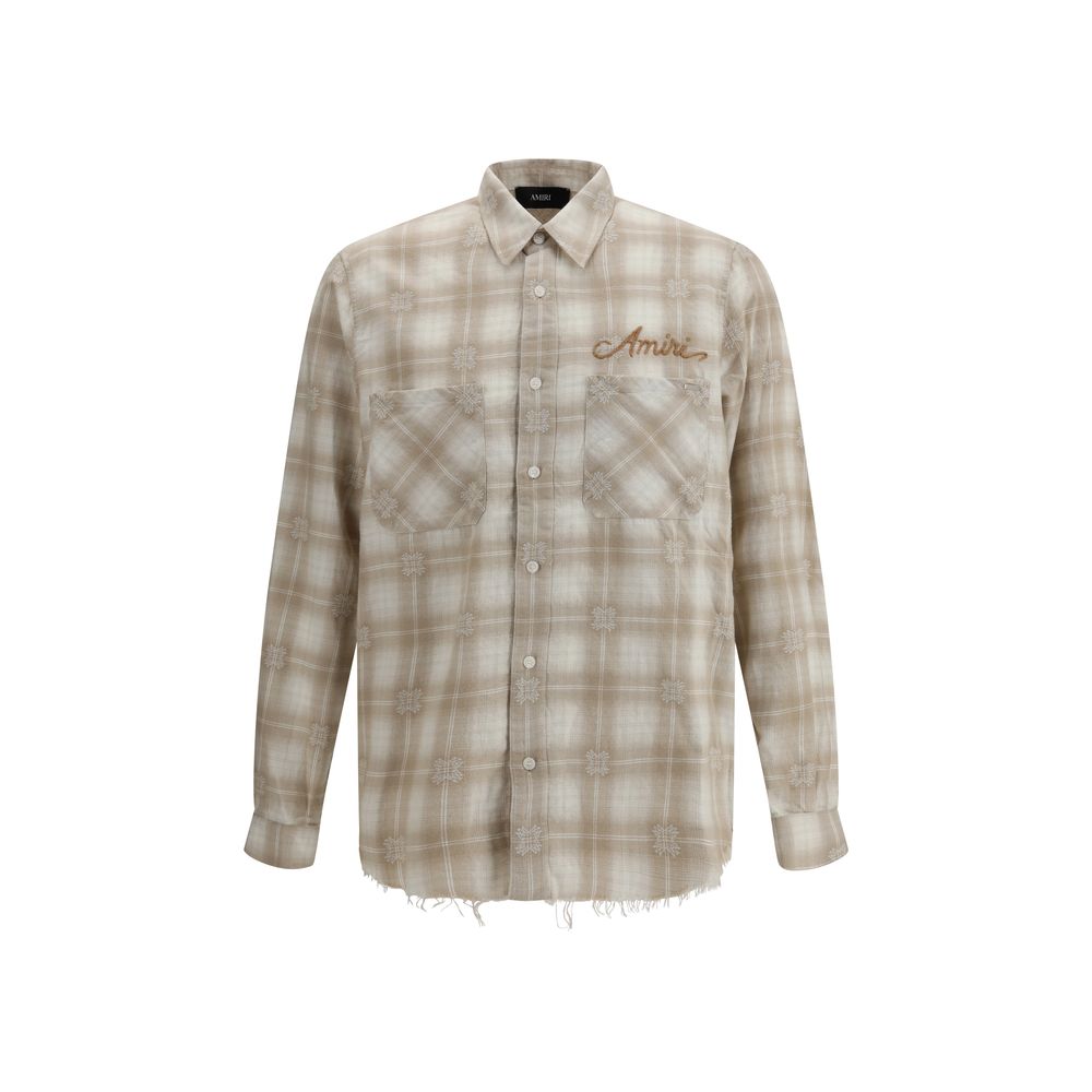 Amiri Beige Cotton Pattern Shirt