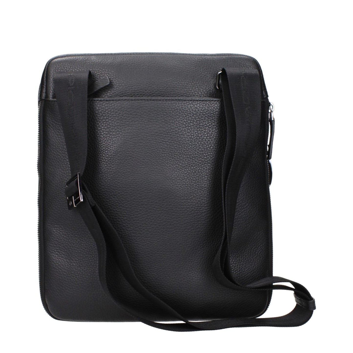 Piquadro Black Leather Crossbody Bag