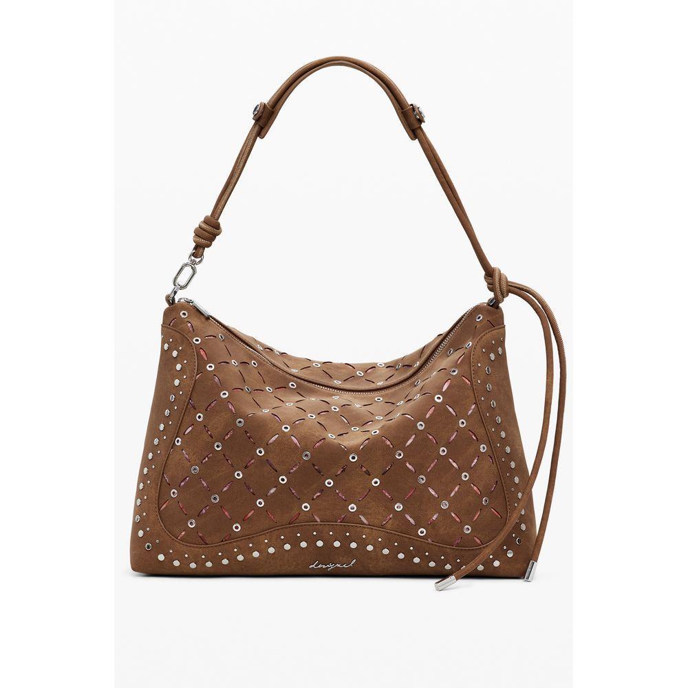 Front view with bag zipped and handles upright.