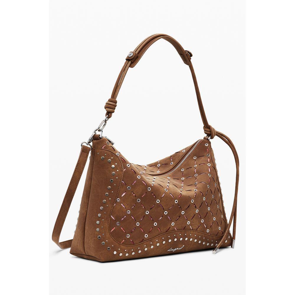 Front view with bag zipped and handles upright.