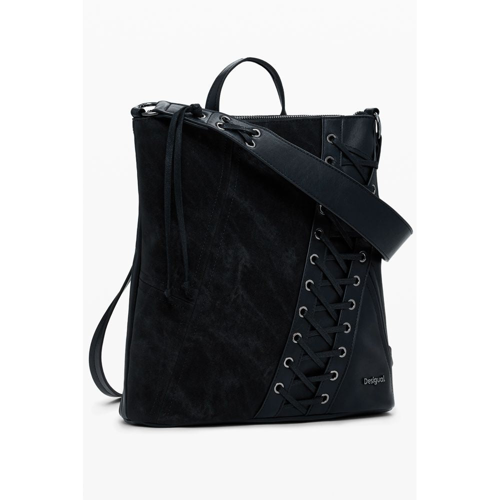 Front view with bag zipped and handles upright.
