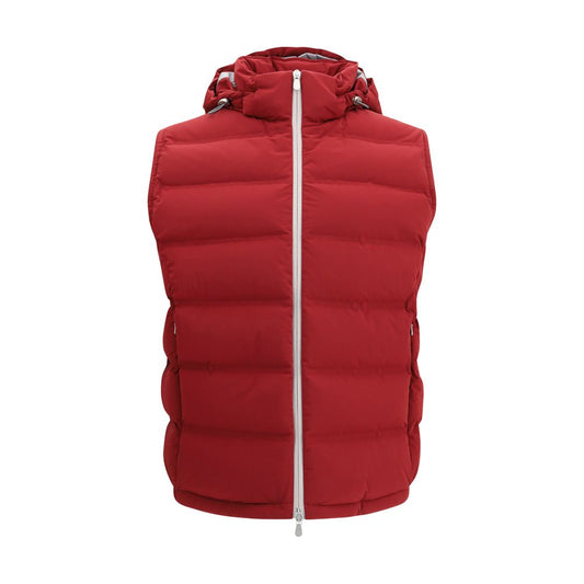 Brunello Cucinelli Red Polyester Jackets And Coat