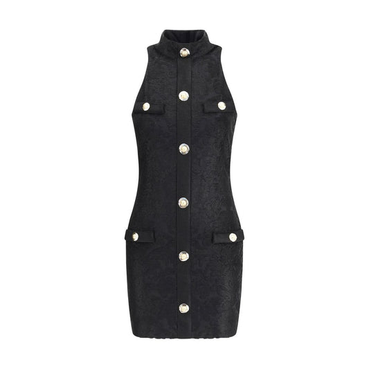 Balmain Black Viscose Cocktail Dress