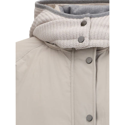 Brunello Cucinelli Gray Polyester Coat