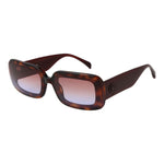 Maje Brown Women Sunglass, brown acetate frame, gradient lenses, rectangle style, full-rim, 100% UVA & UVB protection.