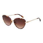 Maje Brown Women Sunglass with cat eye style, full-rim acetate frame, gradient lenses, 100% UVA & UVB protection, size 56-17-140.
