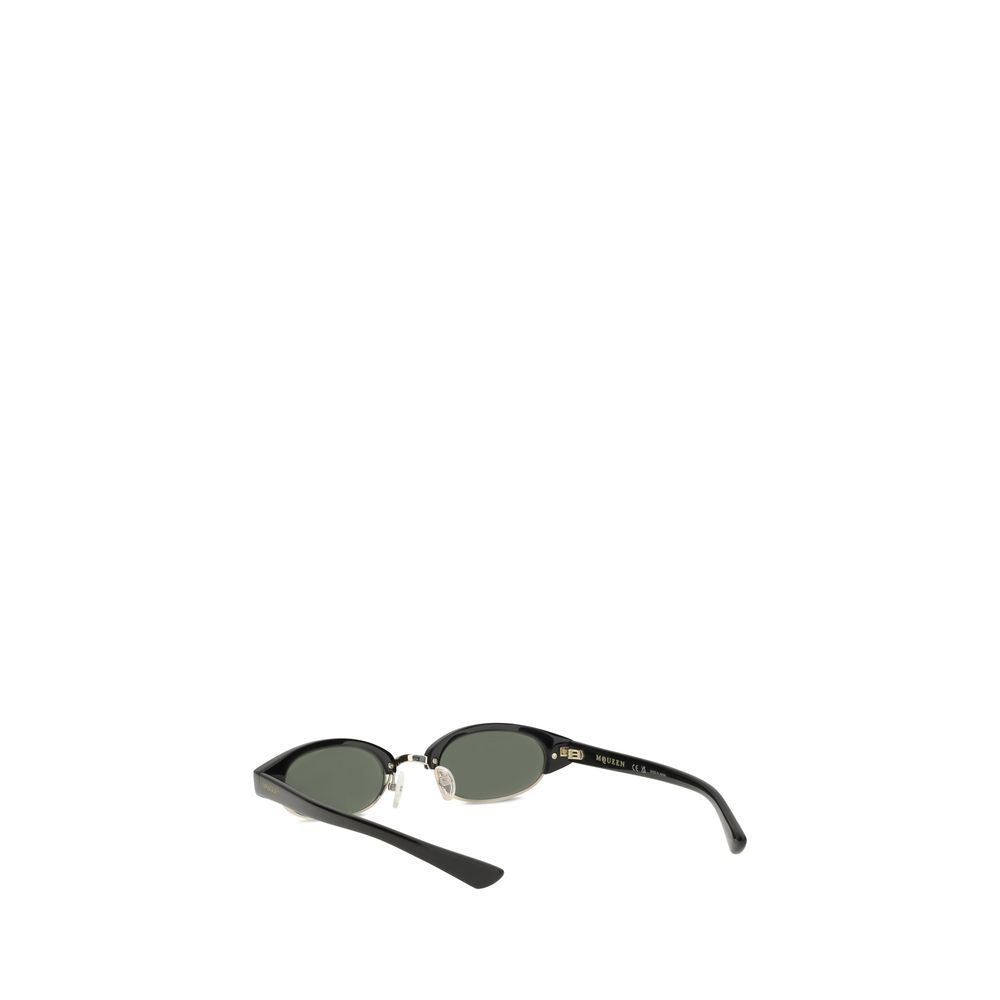 Alexander McQueen Black Acetate Sunglasses