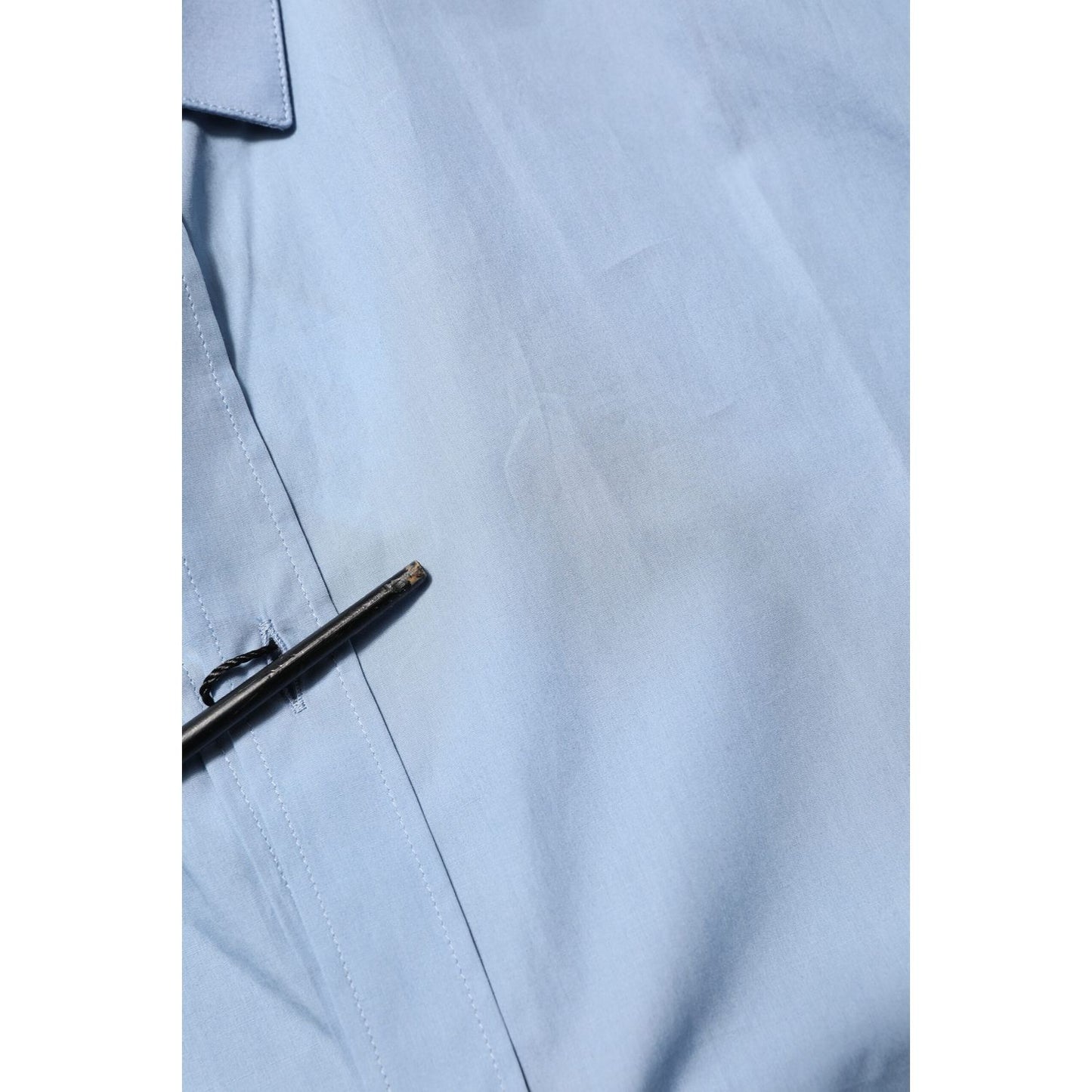 Dolce & Gabbana Blue Cotton Collared GOLD Formal Dress  Shirt