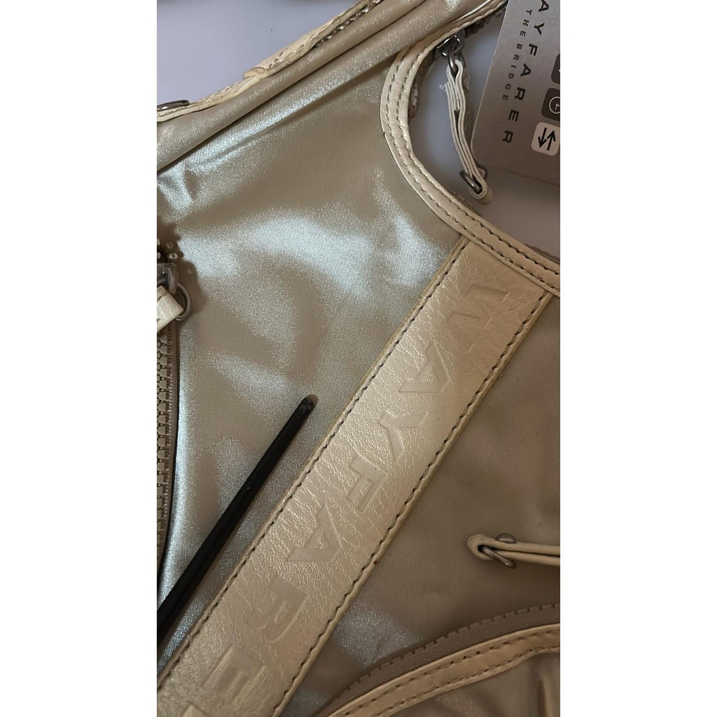 WAYFARER White Shoulder Crossbody Sling Fabric Purse Crossbody Bag