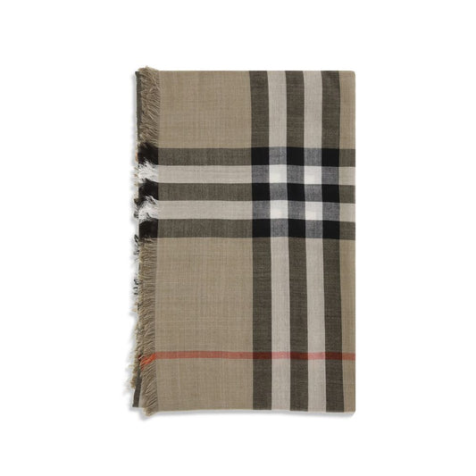 Burberry Beige Wool Scarf