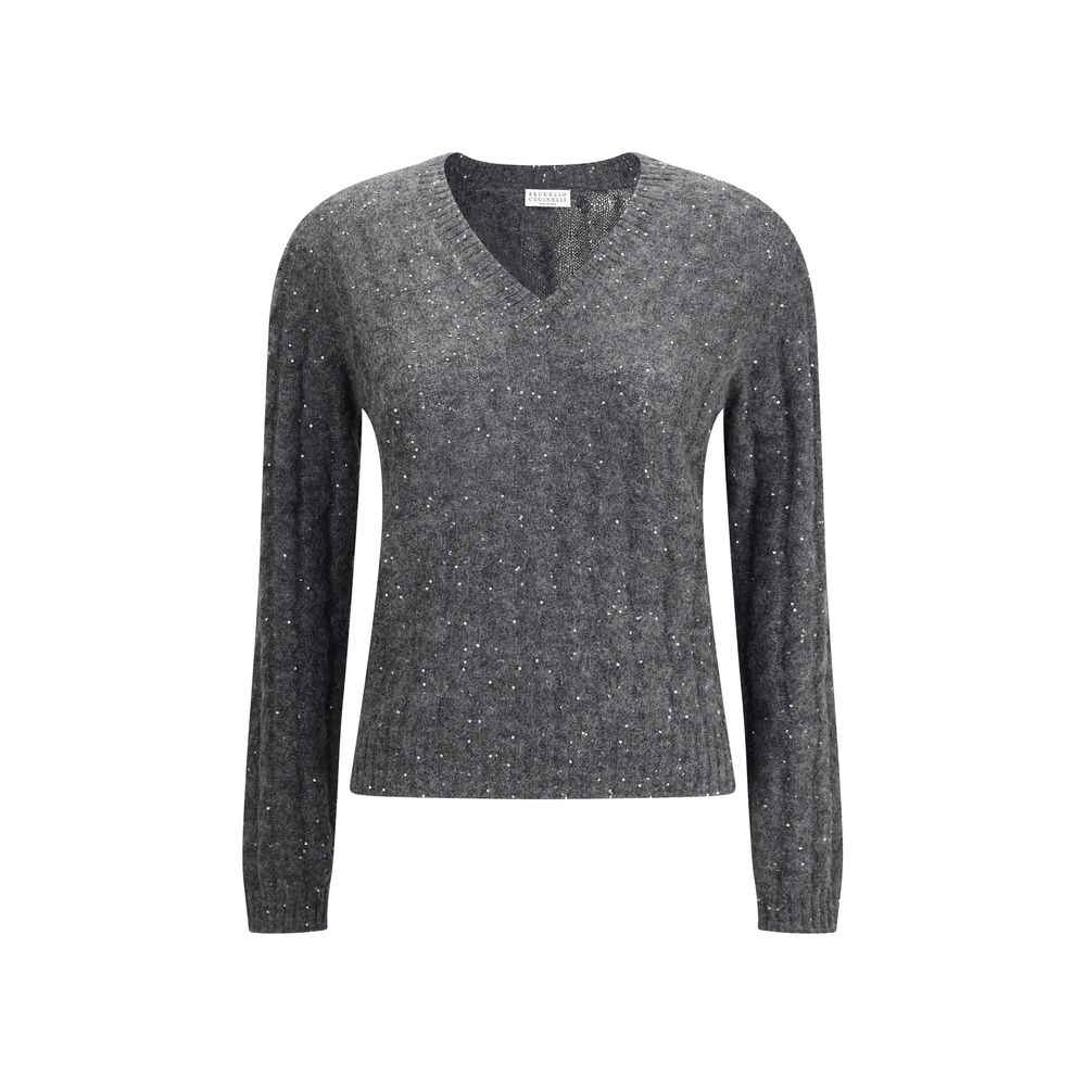 Brunello Cucinelli Gray Mohair Sweatshirt