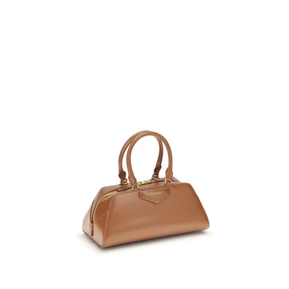 Givenchy Brown Calf Leather Bos Taurus Handbag with structured design and embossed logo.