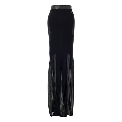 Tom Ford Black Viscose Long Skirt