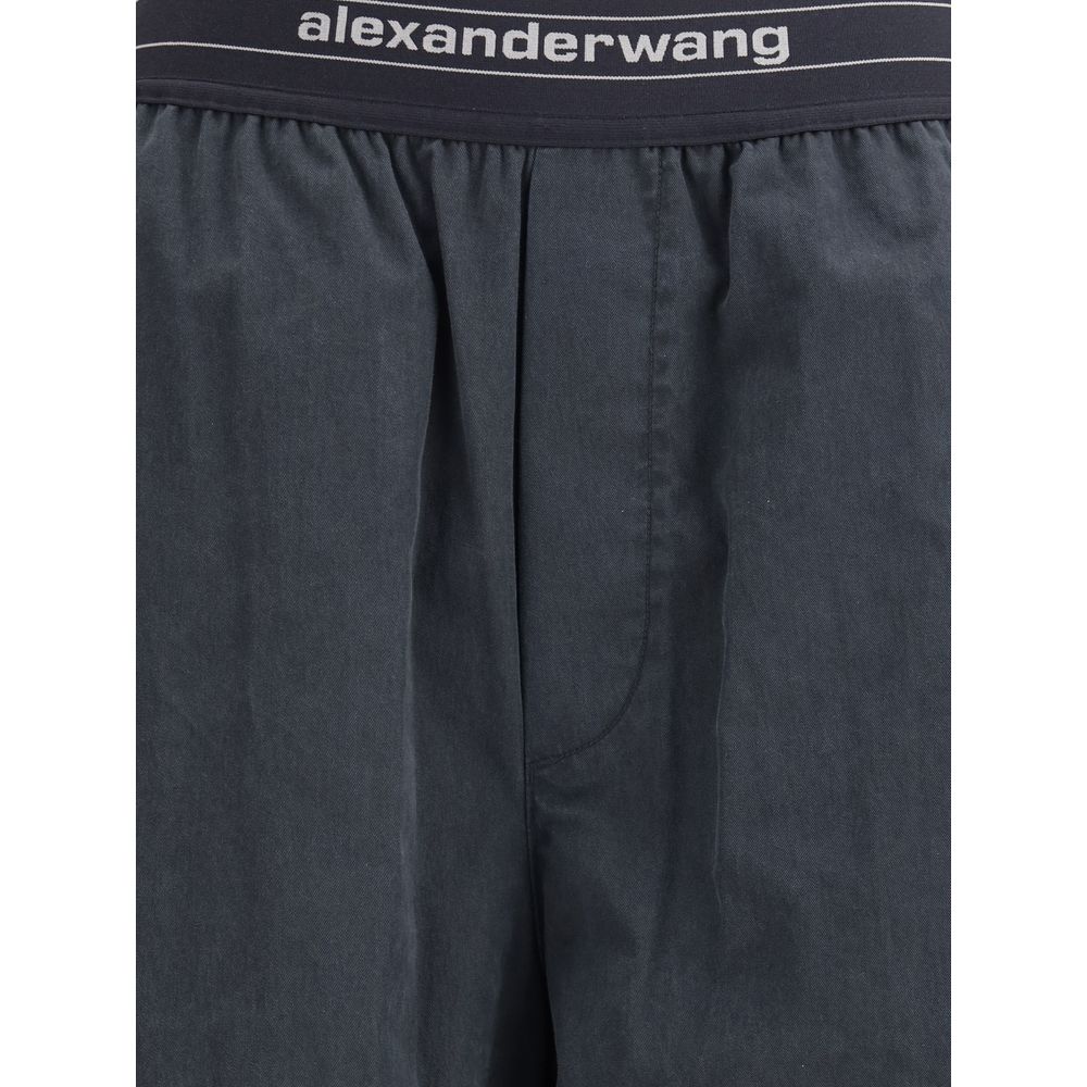 Alexander Wang Black Cotton Casual Pants