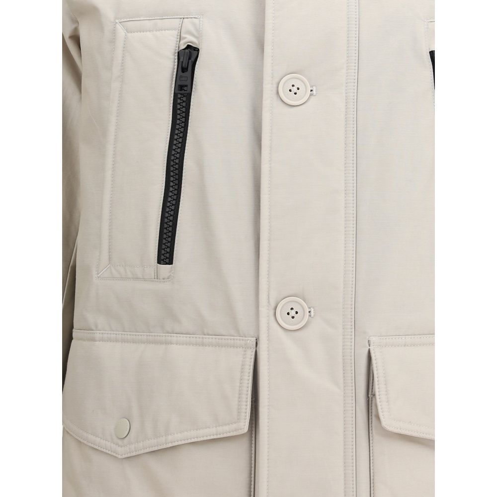 Woolrich Beige Cotton Parka