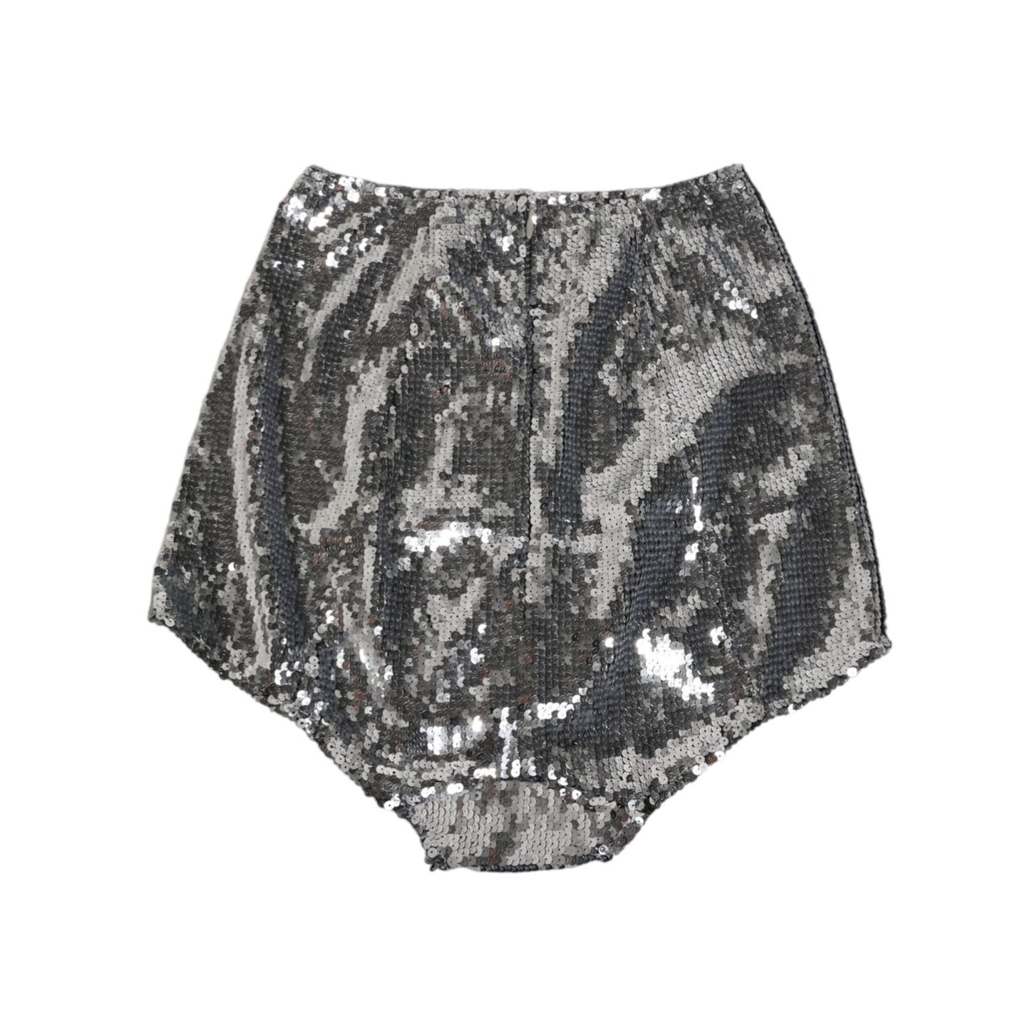Dolce & Gabbana Silver Nylon Sequined Slip Girdle Panty Underwear