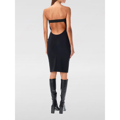 Coperni Black Cotton Cocktail Dress