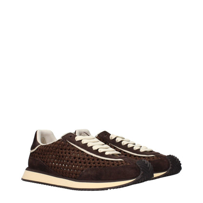 Dolce & Gabbana Brown Fabric Low Top Sneakers with logos, MPN CS2298A6D458C895, F84610 fabric, stylish designer footwear