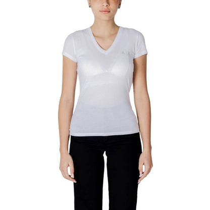 Armani Exchange White Cotton T-Shirt