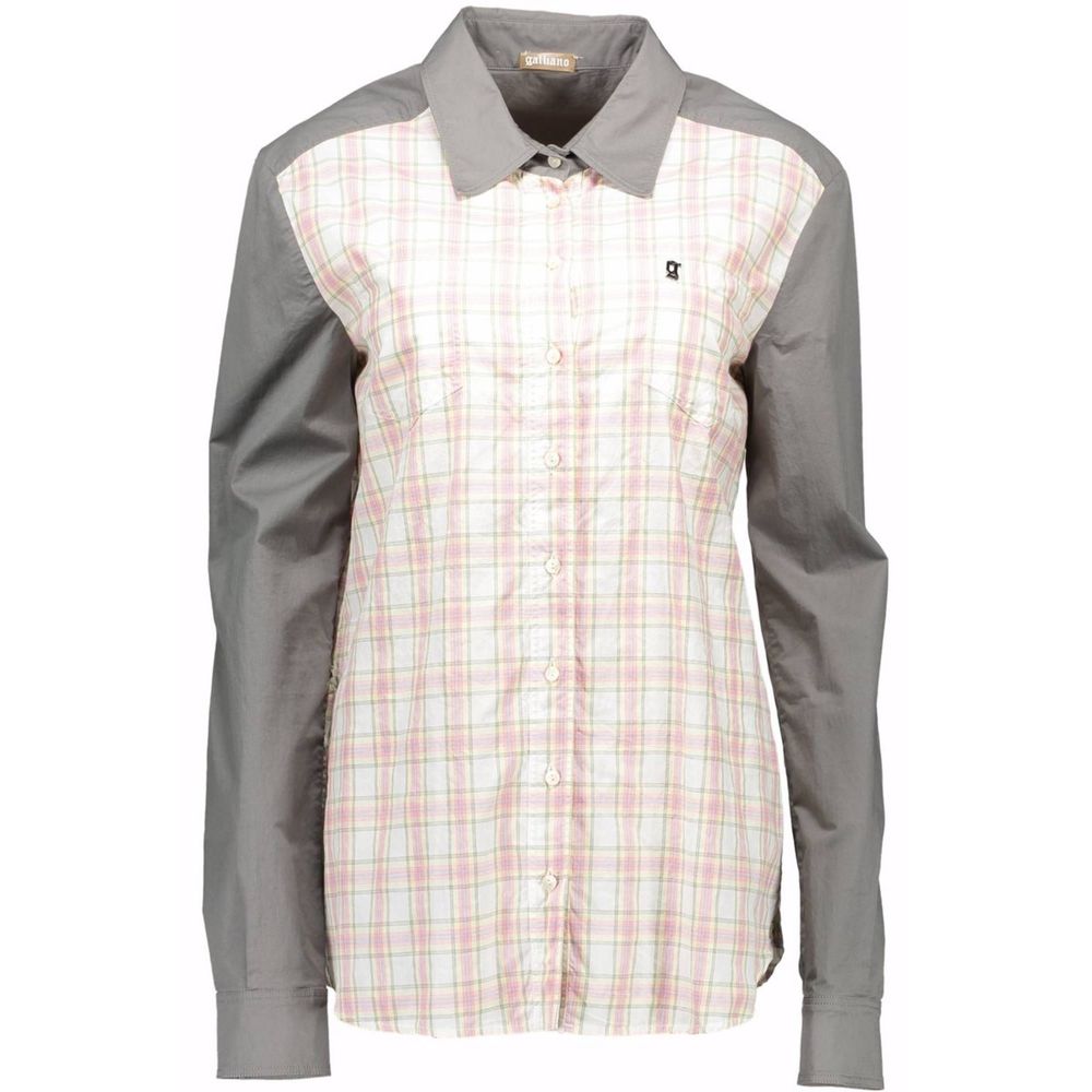 John Galliano Gray Cotton Shirt