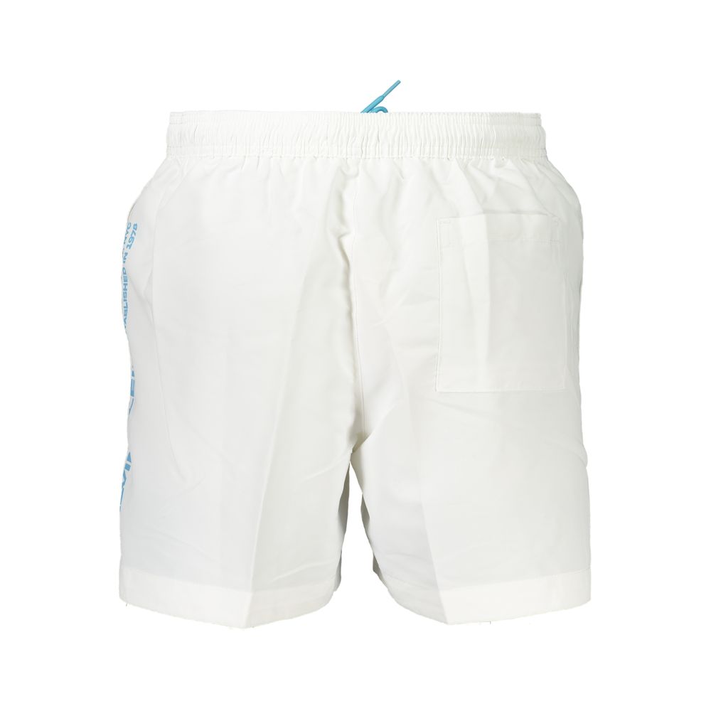 Calvin Klein Bianco Recycled Polyester Men's Swim Boxer