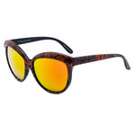 Italia Independent Bicolor Acetate Sunglasses in orange and black with mineral lens, size 58/20/140 mm.
