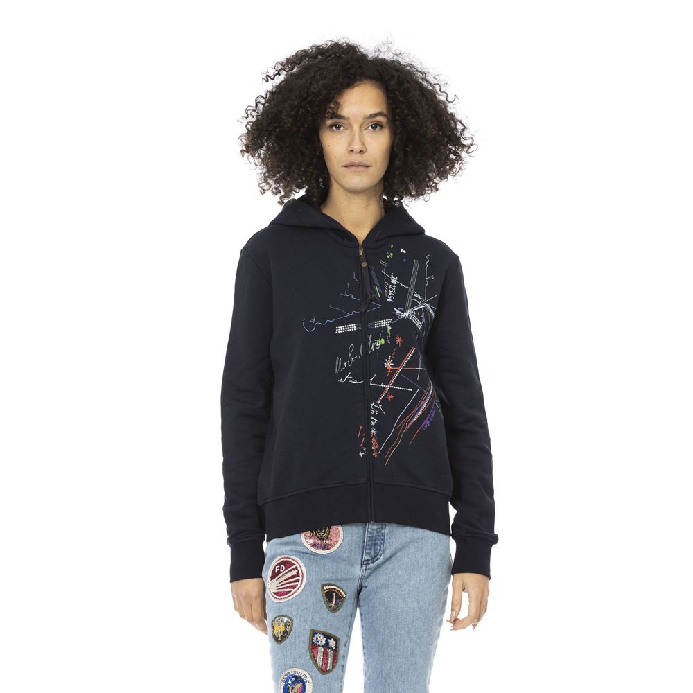 Mr&Mrs Italy Blue Cotton Sweatshirt