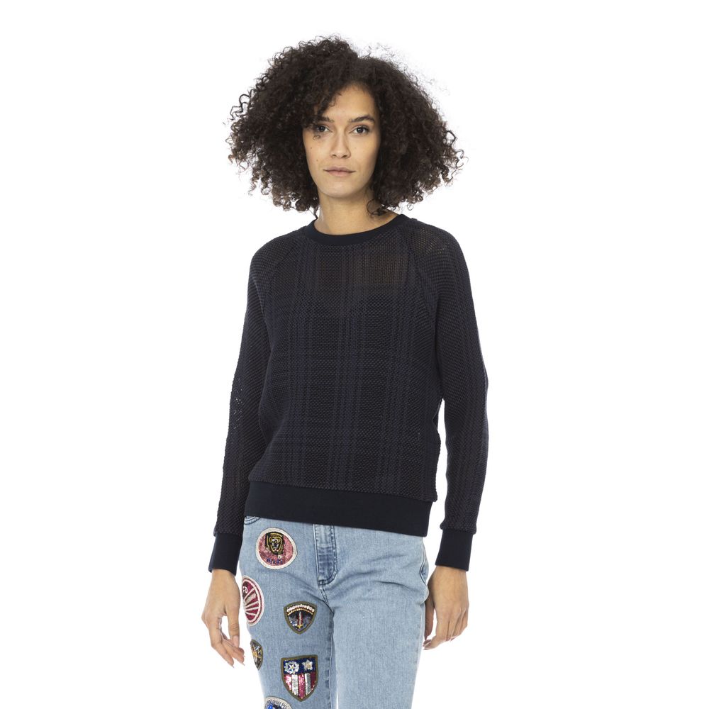 Mr&Mrs Italy Blue Cotton Sweatshirt