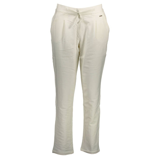 U.S. POLO ASSN. White Cotton Women's Trouser