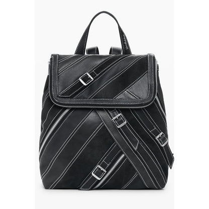 Desigual Black Polyurethane Women Backpack