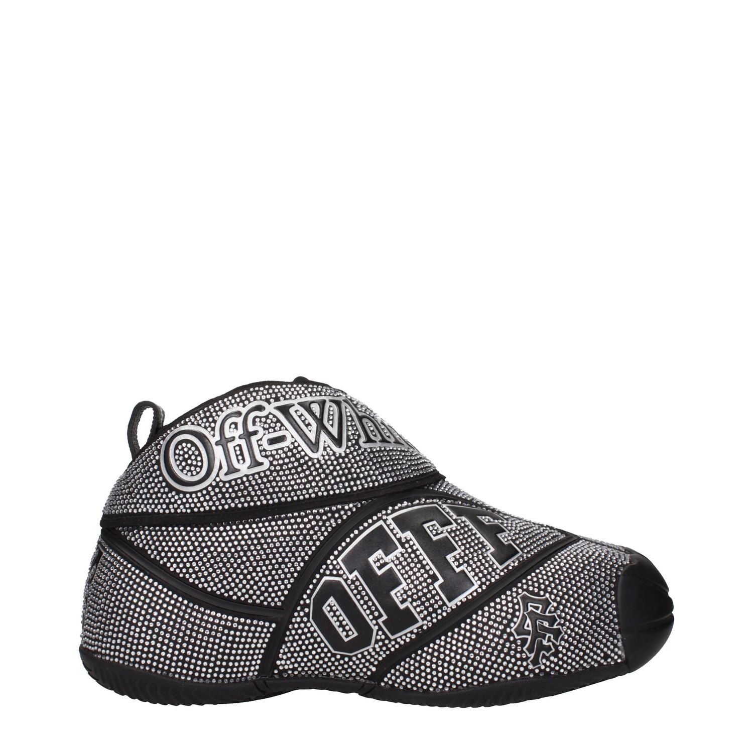 Off-White Black Cotton Sneakers