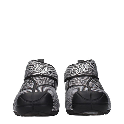 Off-White Black Cotton Sneakers
