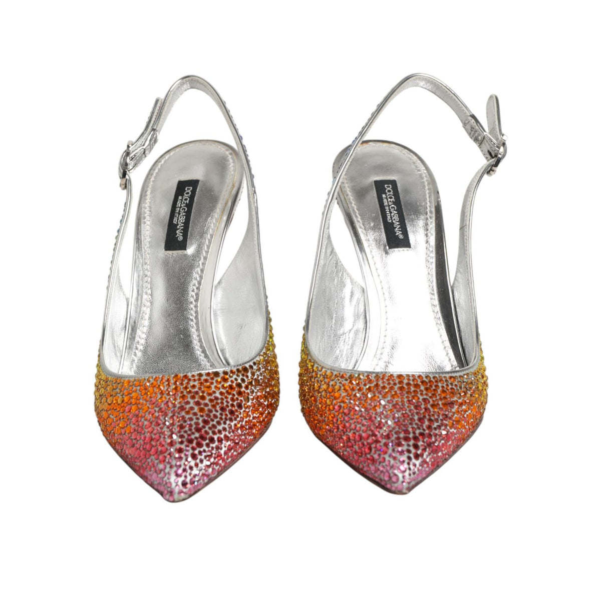 Dolce & Gabbana Multicolor Sequin Slingback Pumps Shoes