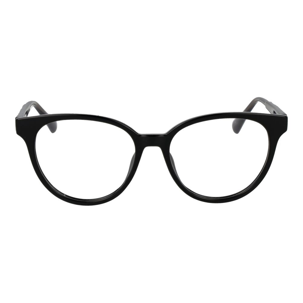 Max & Co Black Plastic Glasses (Frames) for women, full-rim panto style with 52mm lenses and 145mm temples in elegant black color.