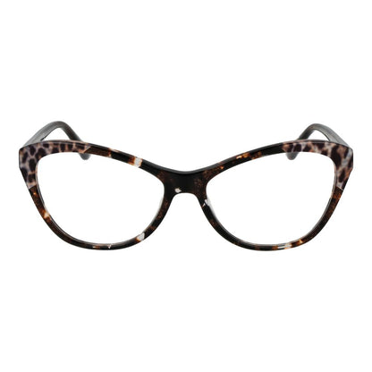 Alt Tag: Guess Brown Acetate Glasses (Frames), full-rim cat eye style for women, durable acetate material, demo lenses included.