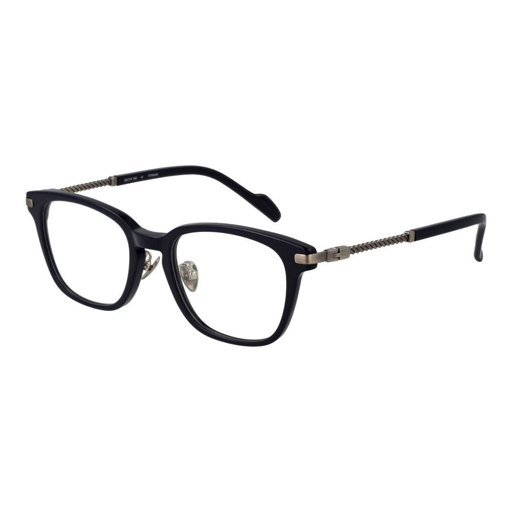 Yohji Yamamoto Blue Metal & Plastic Glasses (Frames) unisex rectangle full-rim design