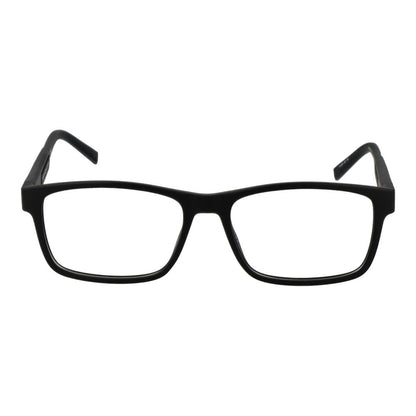 Tommy Hilfiger Black Polyamide Glasses (Frames) for men with full-rim style, rectangle shape, and demo lenses.