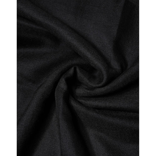 Dolce & Gabbana Black Cashmere Knit Neck Wrap Shawl Scarf