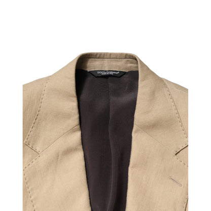 Dolce & Gabbana Beige Linen Single Breasted 2 Piece Suit