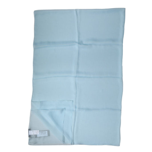 Dolce & Gabbana Light Blue Stole Silk Neck Wrap Shawl Scarf