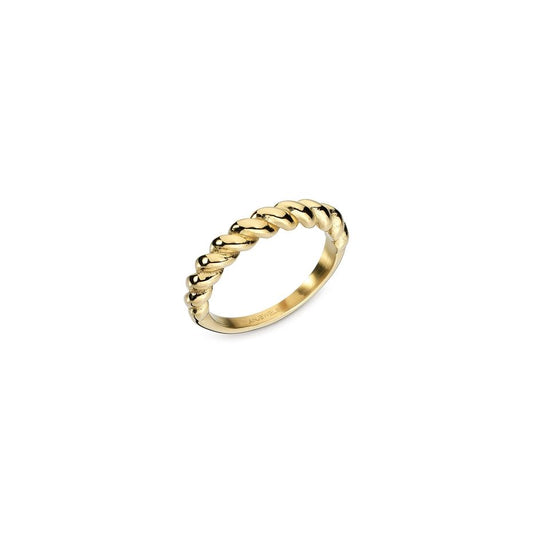 Gold twisted ring by AN JEWELS JEWELRY Mod. AAC.R05Y-8, showcasing elegant craftsmanship and style.