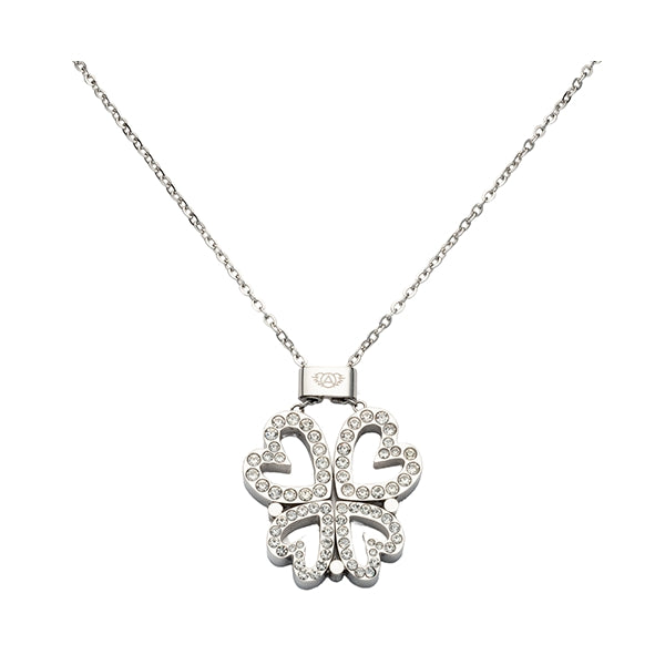 AN JEWELS JEWELRY Mod. AL.NLBUTT4SCZ silver necklace with clover pendant