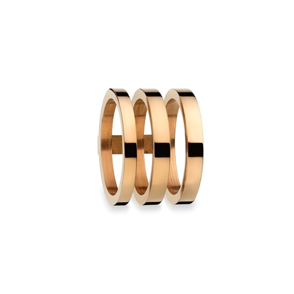Elegant rings set from AN JEWELS JEWELRY Mod. AR.R3NS02Y-7 in rose gold finish, perfect for adding a touch of sophistication.