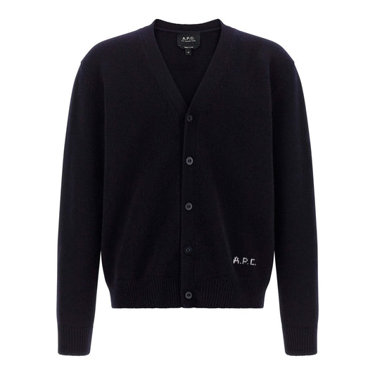 A.P.C. Blue Wool Cardigan