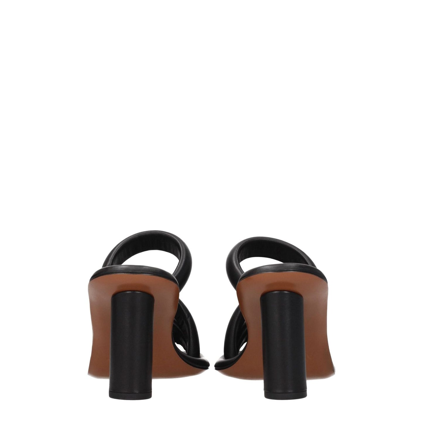 Ambush Black Leather Stiletto Heel Sandals