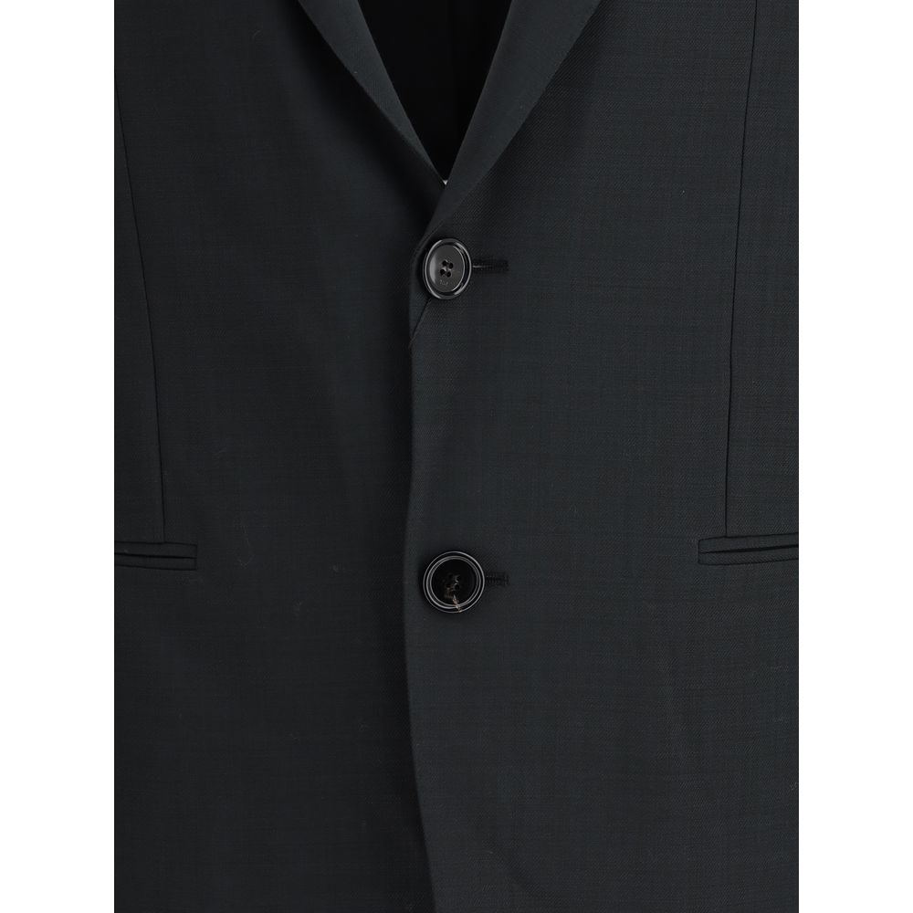 Ami Paris Gray Fleece Wool Clothing