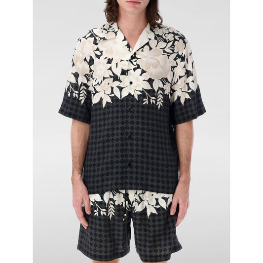 Amiri Black Silk Pattern Shirt1728,67400106144,Amiri,Black,Clothing,M,Men,New with tags,Pattern - Shirts - Clothing,Shirts - Clothing