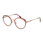 Andy Wolf Pink Unisex Glasses Frame in rosegold metal with full-rim round style, demo lenses and size 52-19-140.